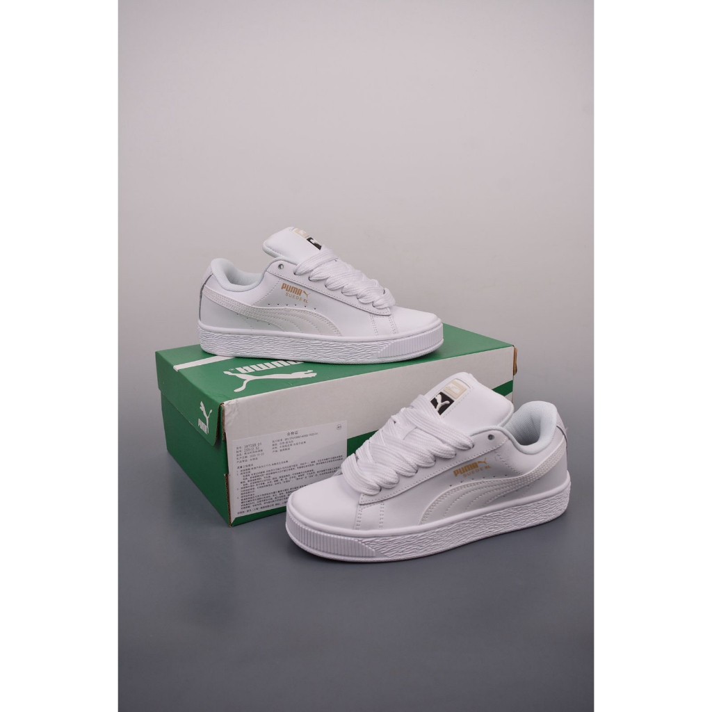PUMA SUEDE XL WHITE / 2 LACES BNIB