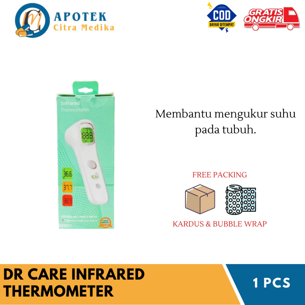 DR CARE INFRARED THERMOMETER (FT-100C) - TERMOMETER INFRARED