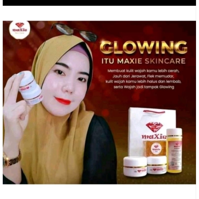 Paket Cream Maxie Expyr 2026 Skincare Maxie Lm mengatasi flek jerawat memutihkan mengglowingkan d'sa