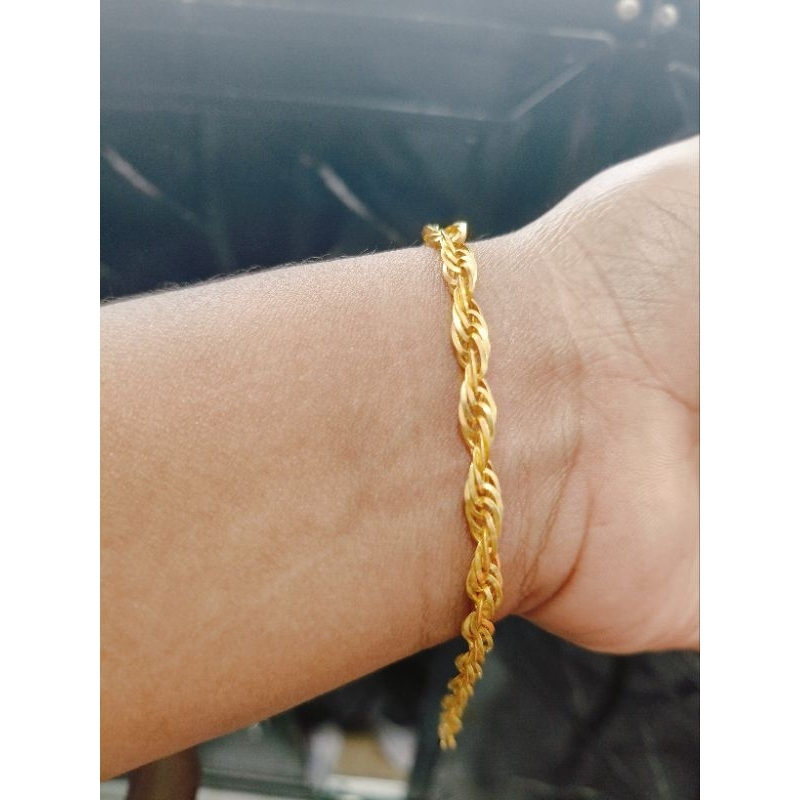 Gelang Emas lilit kdr emas16k/700