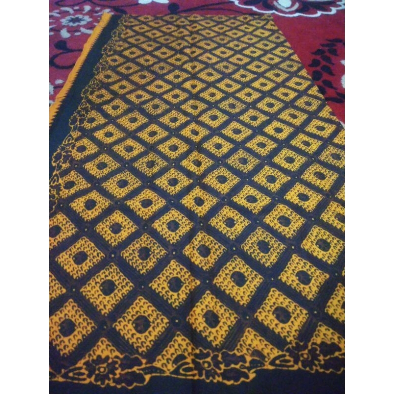 Batik Ukel Sidomukti Warna Kuning - Bahan Katun - Batik Pria Wanita Bahan Atasan Maupun Bawahan