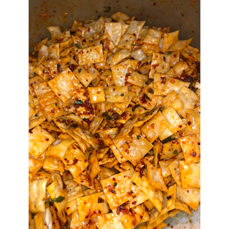 

pangsit pedas daun jeruk