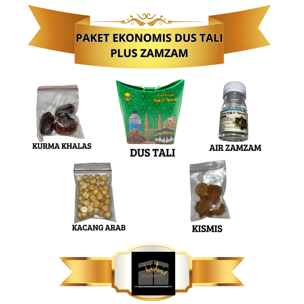 

Oleh-Oleh Haji dan umroh paket ekonomis dus tali plus zamzam