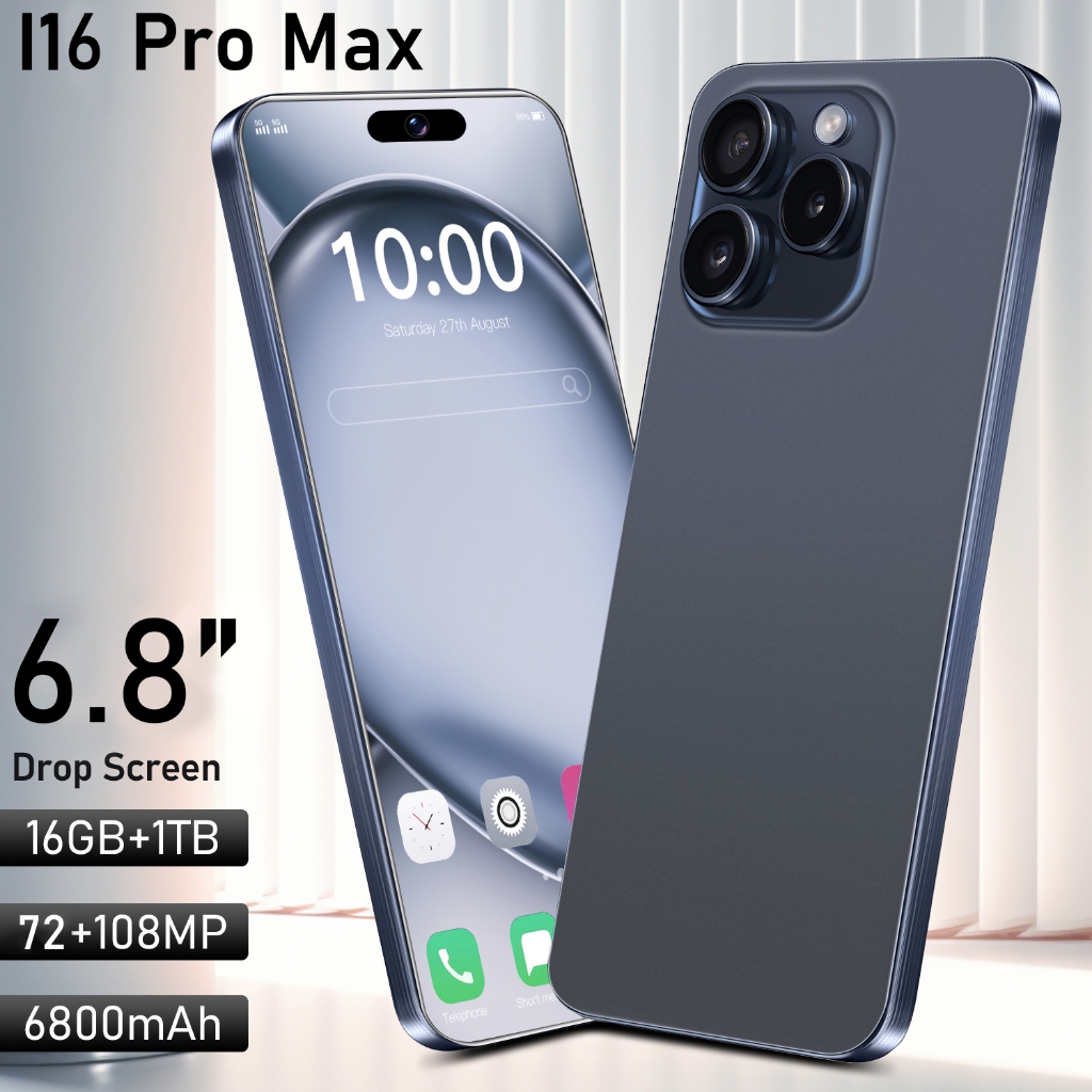 Star+ [Quality seller ] New arrival I16 Pro Max  HP Murah Original Asli 6.8 inch Layar HD 16GB+1TB 1