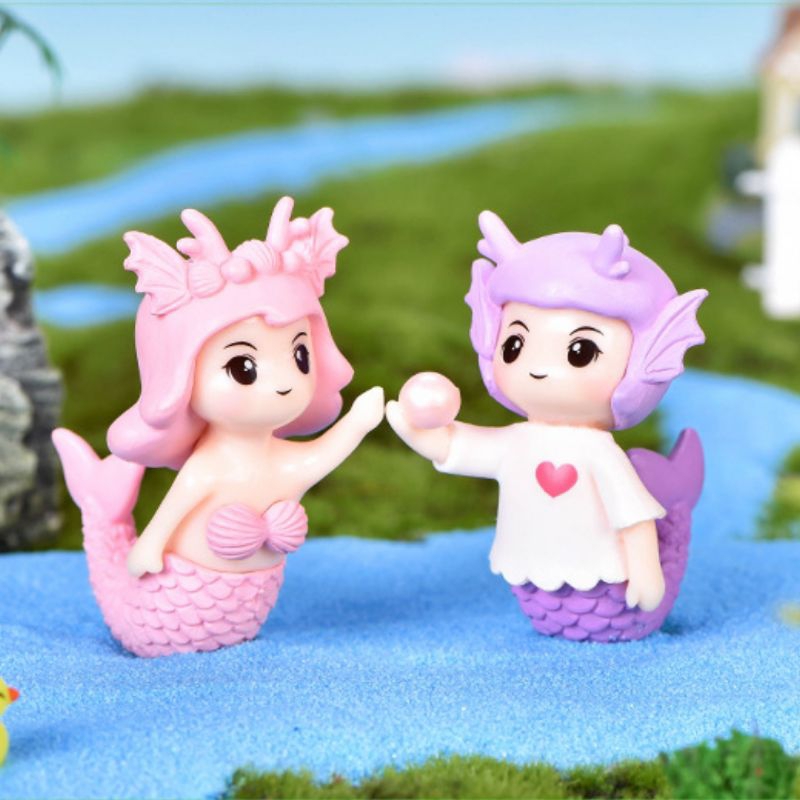 MINIATUR BONEKA MERMAID COUPLE