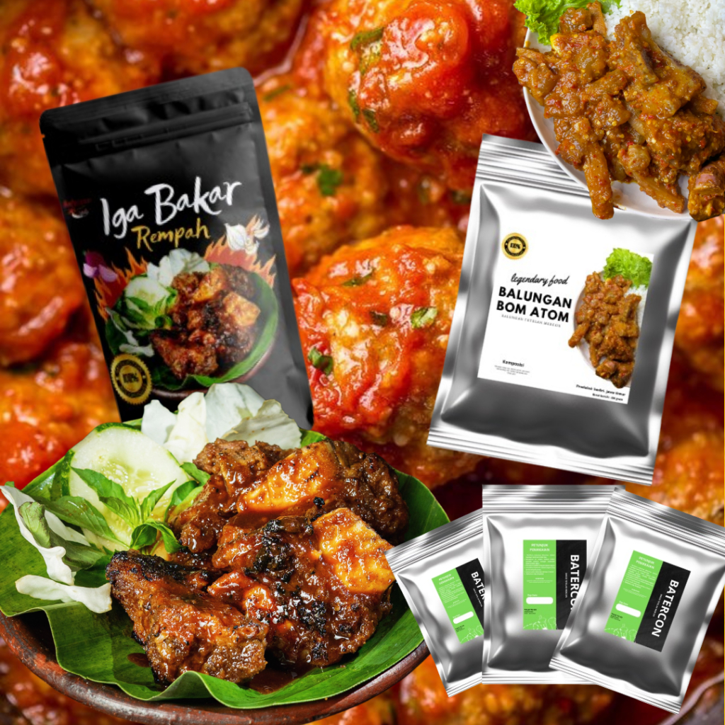 

PAKET MIX IGA REMPAH, OSENG BALUNGAN BOM ATOM, DAN OSENG TIGA BAKSO TETELAN MERCON. NIKMAT TAK TERTANDINGI