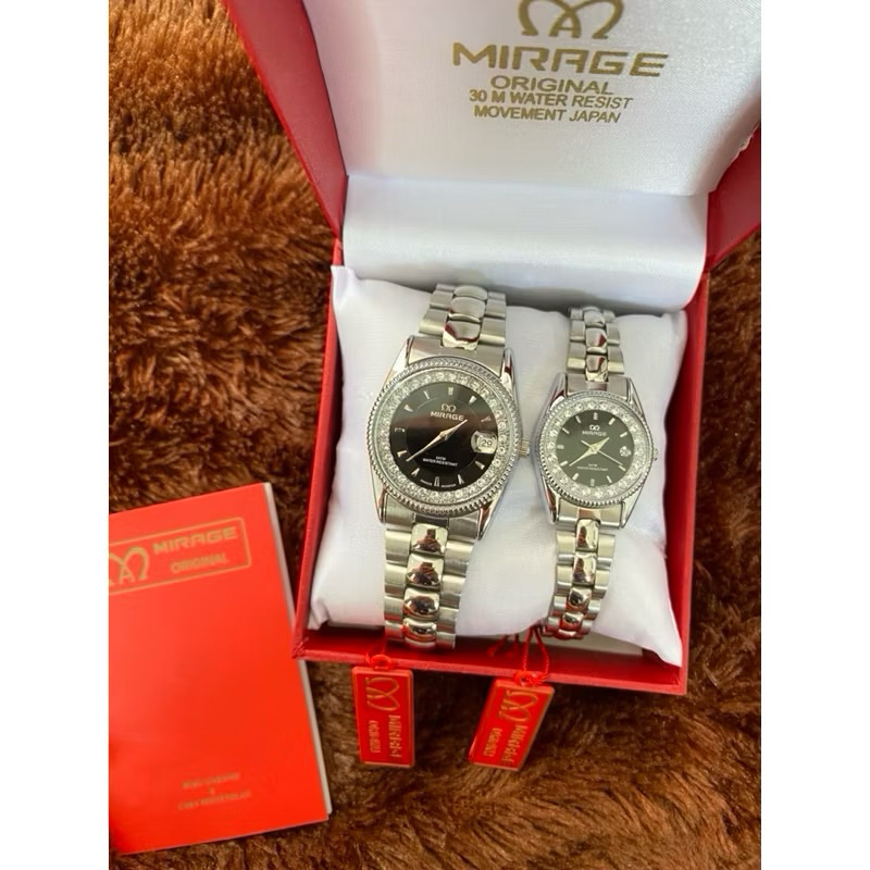Jam Tangan Mirage Rlx Permata Original Cowo Cewe Couple