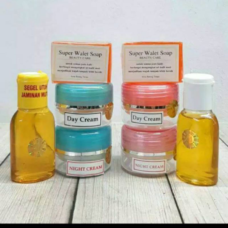 WALET Cream Pot Biru 4in1 / Cream Walet Pot Biru