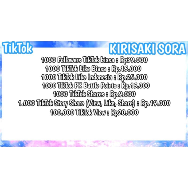 Follower TikTok, View TikTok, Like TikTok