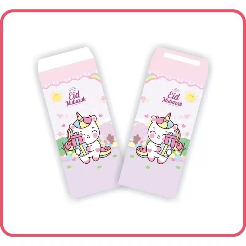 

Amplop Lebaran Unicorn Panjang Lucu Bahan Premium Tebal - isi 10