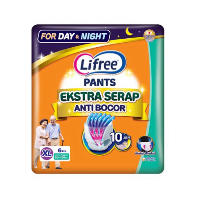 Lifree Ekstra Serap Popok Celana Dewasa XL 6pcs
