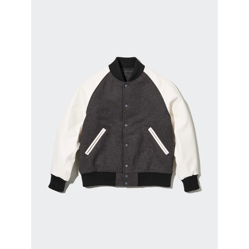 UNIQLO VARSITY LEATHER JACKET