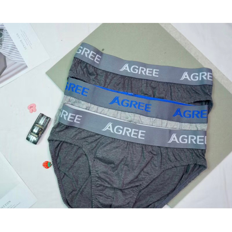 (3Pcs) Celana Dalam Pria Agree Sports 2330 Karet Lebar Katun