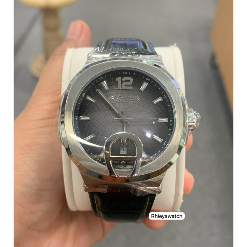Jam tangan Aigner Taviano Silver A113125 original
