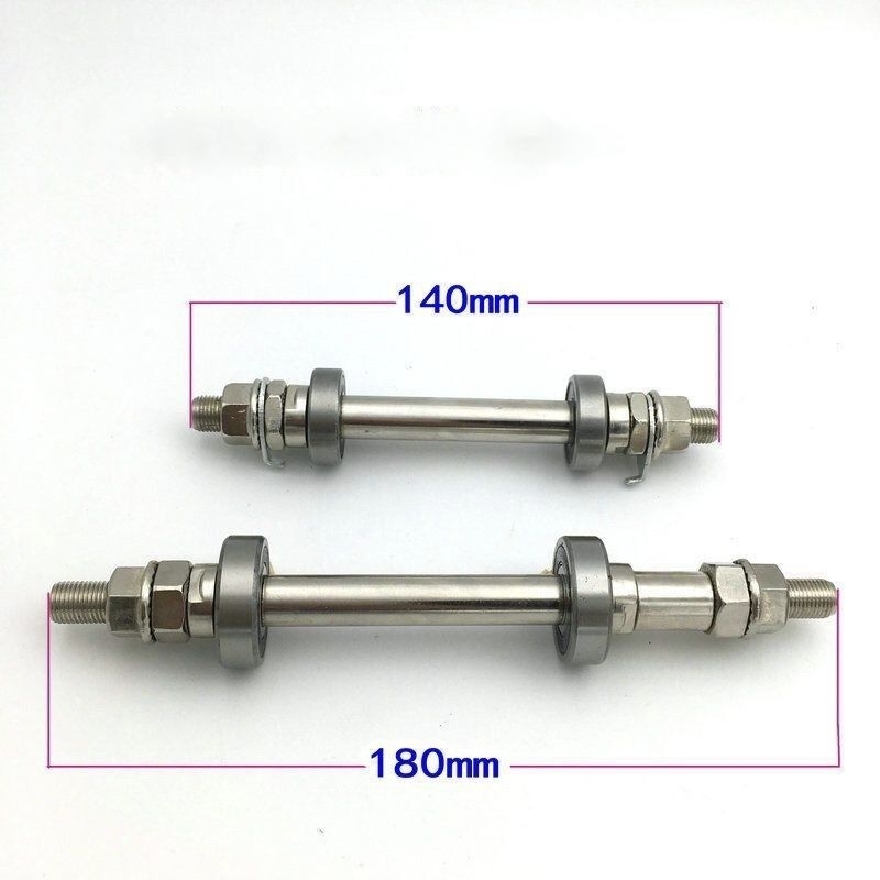 As Roda Sepeda Depan & Belakang Warna Chrome Include Bearing