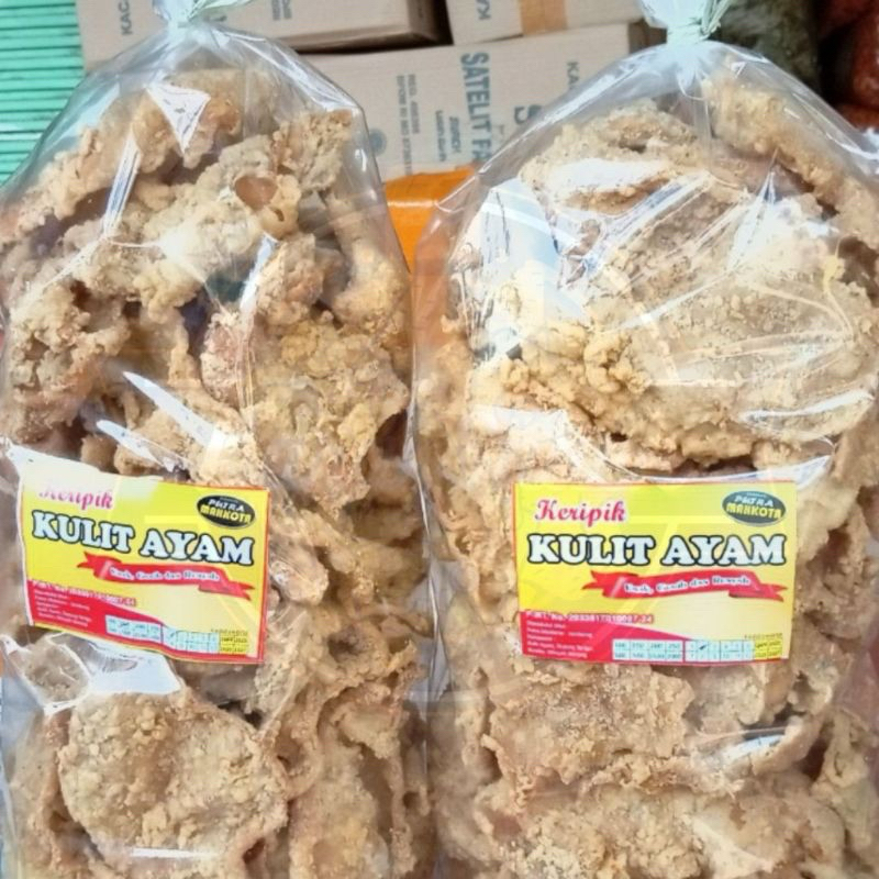 

[1/2kg] Keripik Kulit Ayam Crispy Original Kiloan