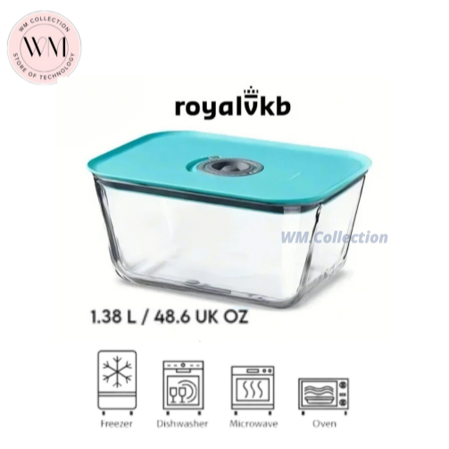 FOOD CONTAINER 1,38L / TOPLES KACA BENING SEALWARE TAHAN PANAS - TEMPAT WADAH PENYIMPANAN MAKANAN BU