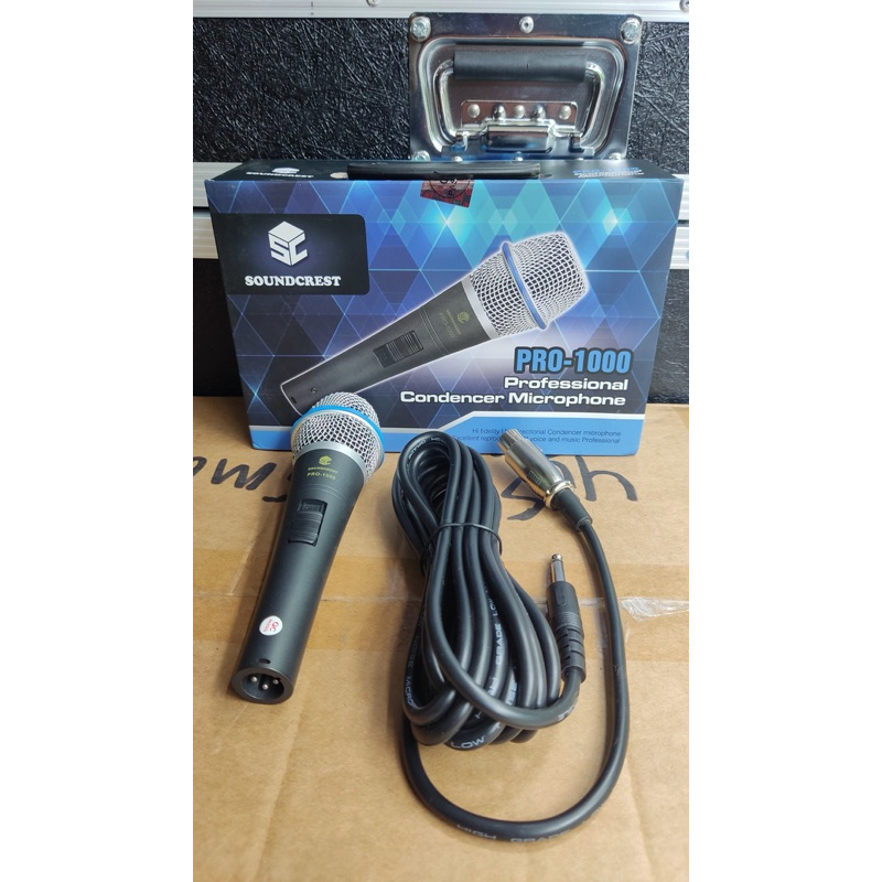 Mic Microphone kondensor soundcrest pro 1000 mik kondensor