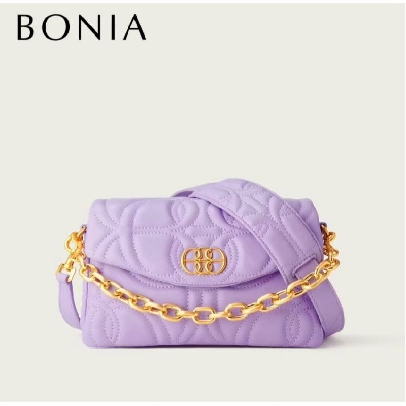 Ready Stock Bonia Bag Purple - Tas Bonia Ungu Gress Baru Authentic Original 100%