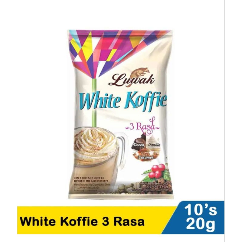 

Luwak White Koffie 3 Rasa 10X20g