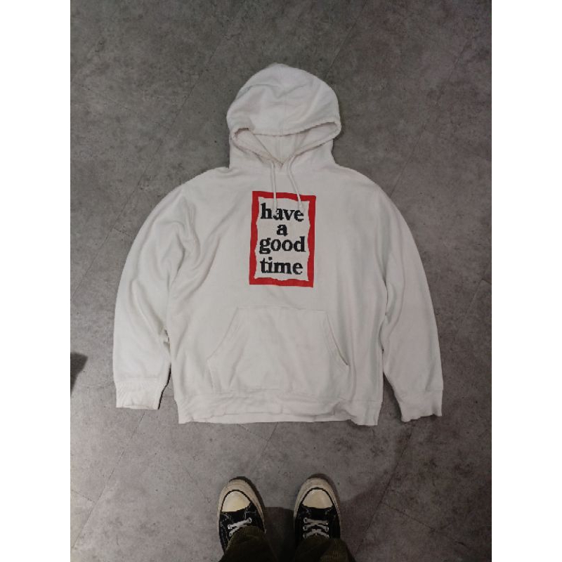 Hoodie Have A Good Time Velvet White Original Bekas / Second