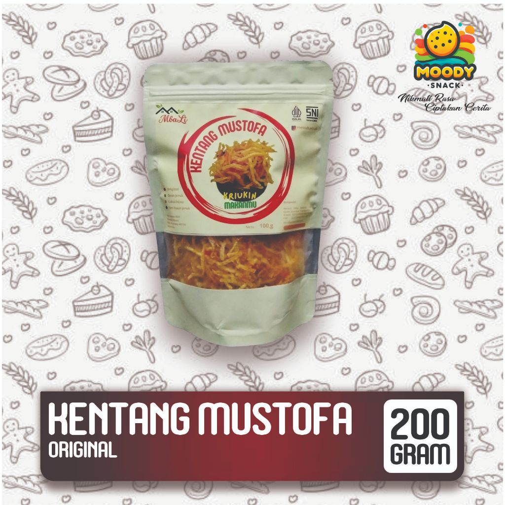 

MoodySnack | Kentang Mustofa Rasa Original - 200 Gram | Kualitas Premium Tanpa MSG
