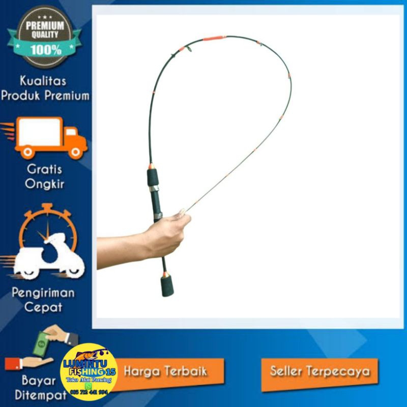 Joran pancing Joran Ul Blackbas Fiber solid 2-6lb