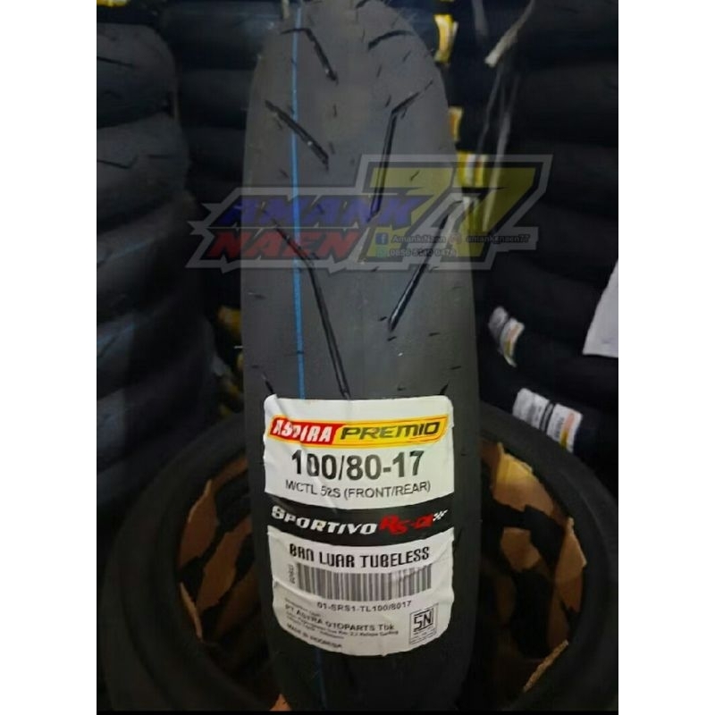 ban luar aspira premio 100/80-17 tubeless