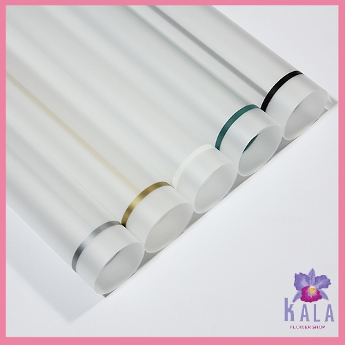 

20 Lembar Cellophane fog translucent List Color flower wrapping buket bunga Kb6087