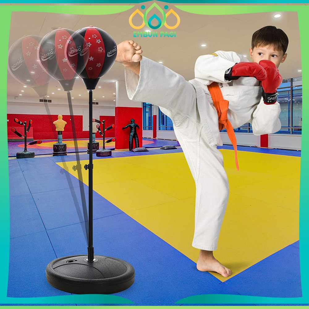 Mainan Alat Latihan Tinju Set Anak / Childrens Boxing Toys / Sarung Tinju Maenan Samsak Tinju / Spee