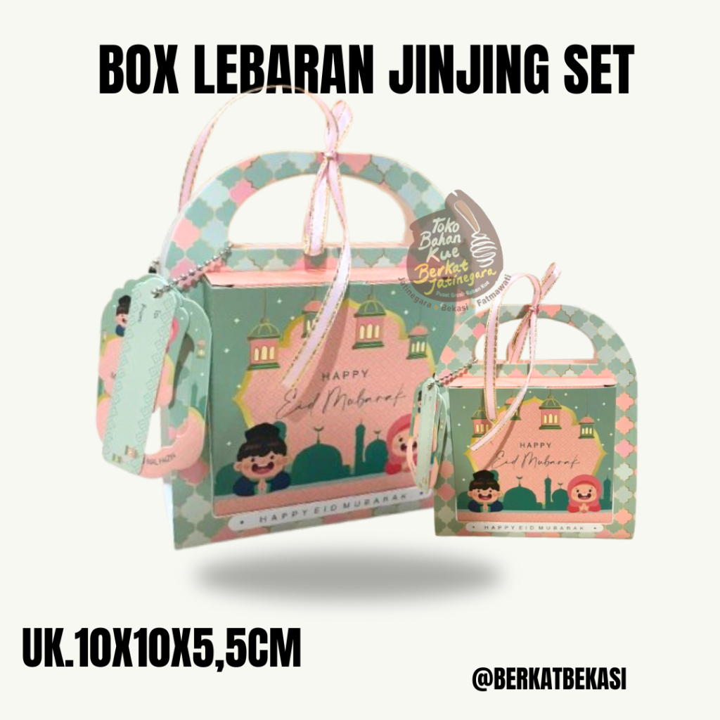 

BOX LEBARAN JINJING SET 10X10X5,5CM DUS LEBARAN LUCU / PCS