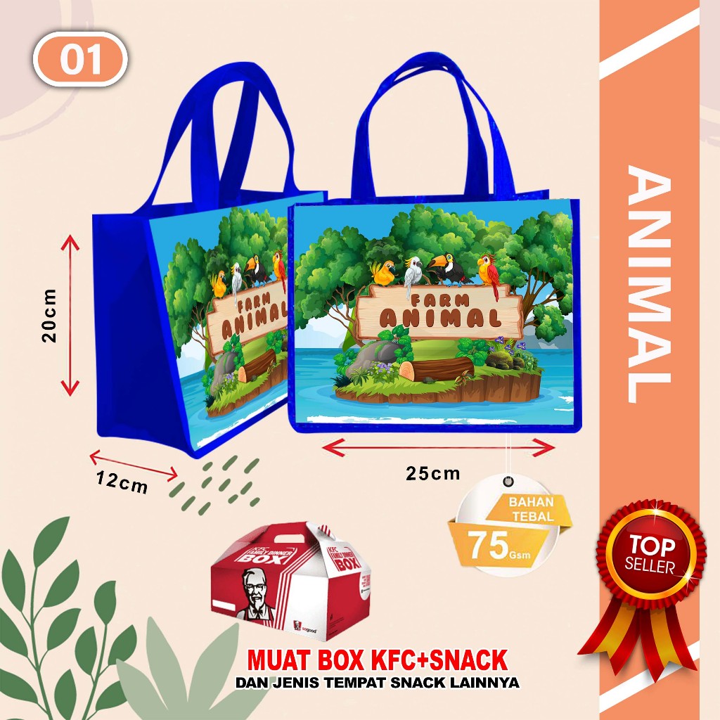 

tas goodie bag animal 01
