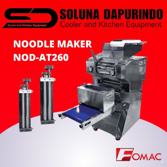 FOMAC NOD-AT260 Mesin Pembuat Mie Otomatis dengan Pemotong 50-90 kg/jam