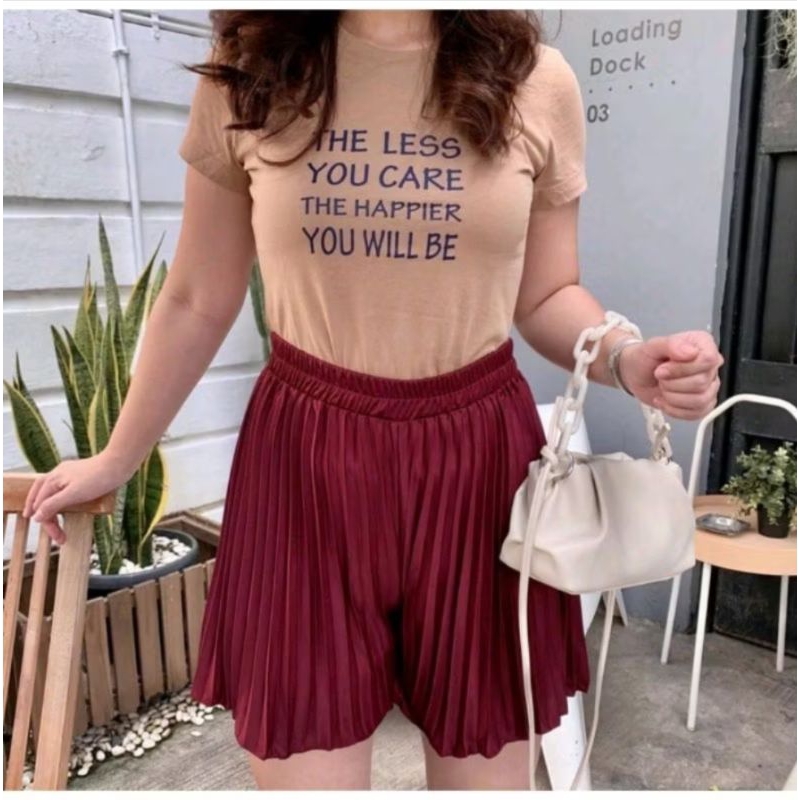HOT PANTS PLISKET / CELANA PENDEK WANITA / PLISKET PANTS / CELANA KOLOR PENDEK