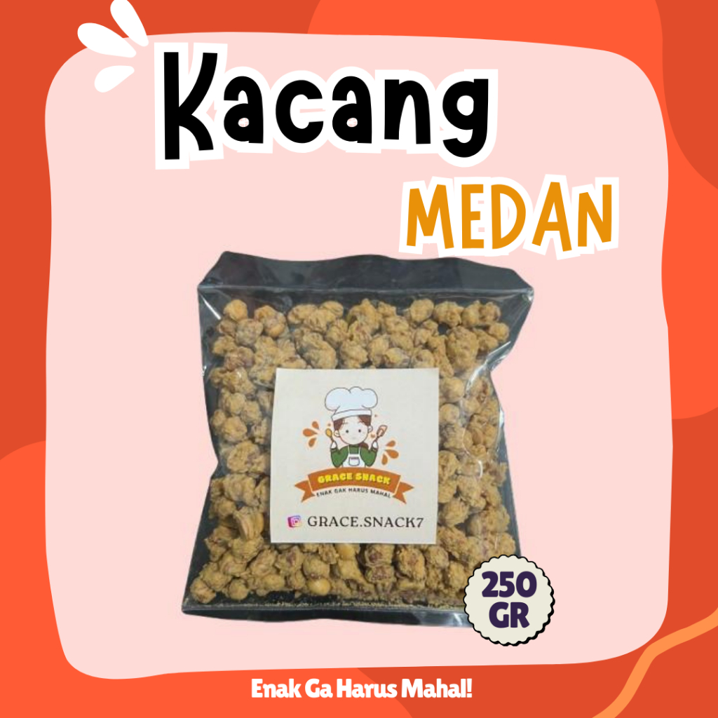 

KACANG MEDAN 250 GR - Grace Snack