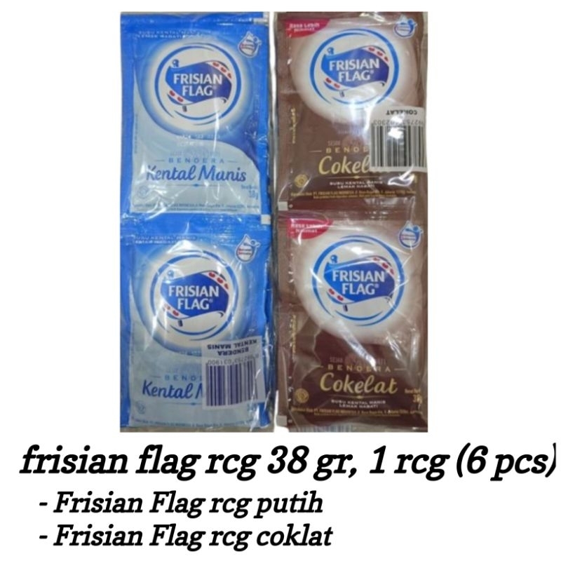 

susu frisian flag kental manis rcg 38gr, 1 rcg isi 6 pcs