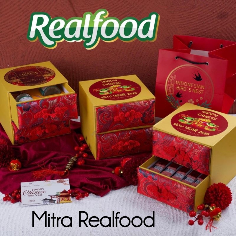 

Hampers Realfood ( Hardbox 2 Susun ) Isi Minuman Sarang Burung Walet & Chicken Bone Broth