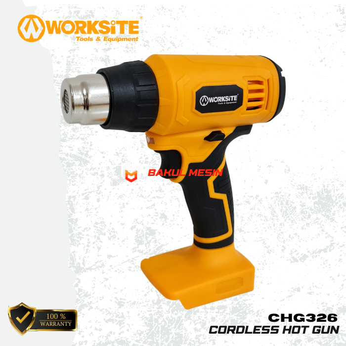 Cordless hot gun WORKSITE CHG326 heat gun hotgun baterai CHG 326