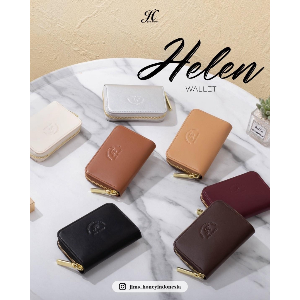 JIMS HONEY HELEN WALLET Dompet Kecil Lipat Wanita Cewek Fashion Jimshoney Casual Terbaru