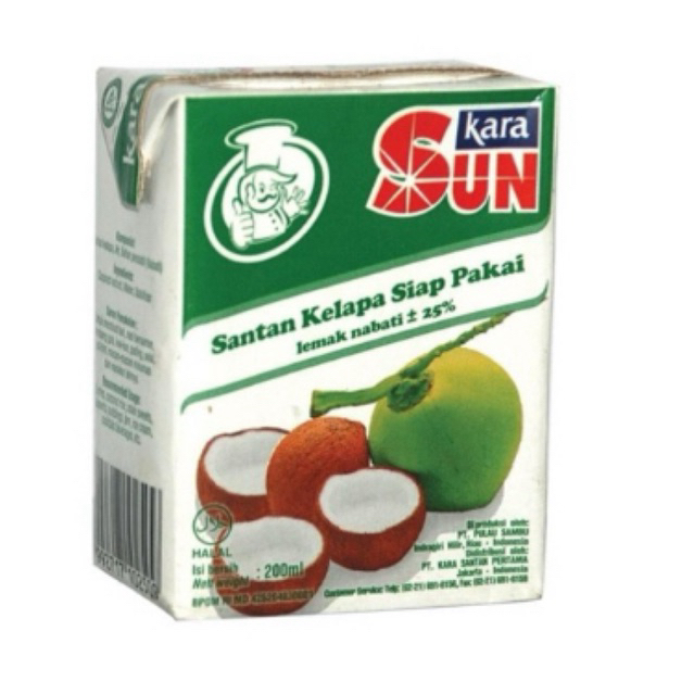 

Kara Sun Santan Kelapa 200 ml