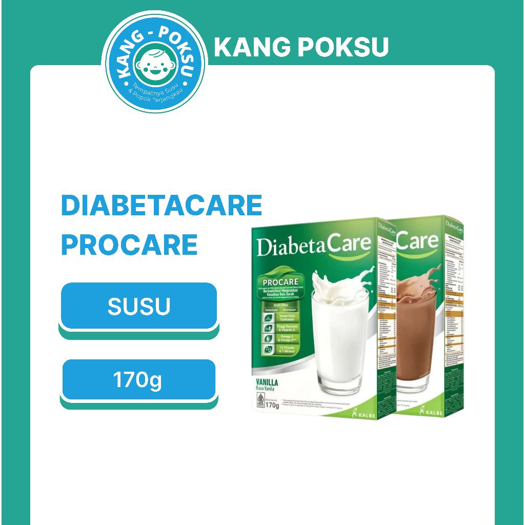 

SUSU DIABETACARE 170G RASA VANILLA & COKELAT SSKD