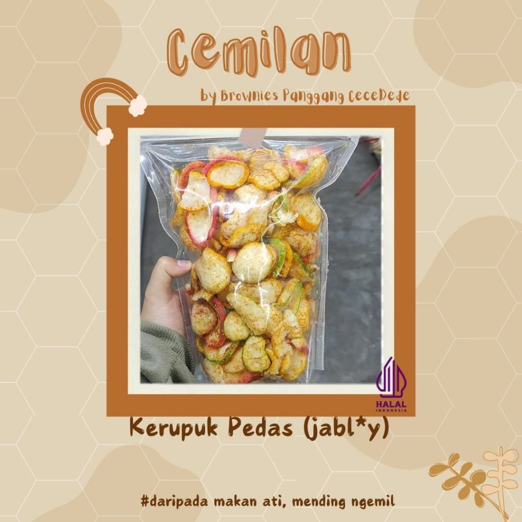 

Kerupuk Pedas (J@bl*y) Pedas Gurih Nikmat