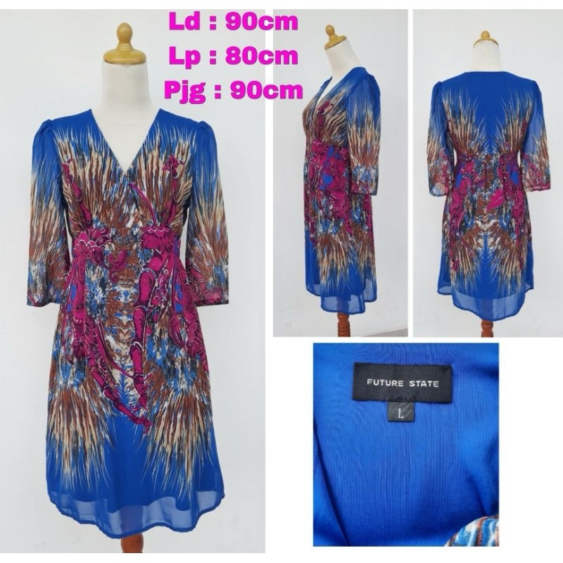 dress wanita elegan Future State kimono