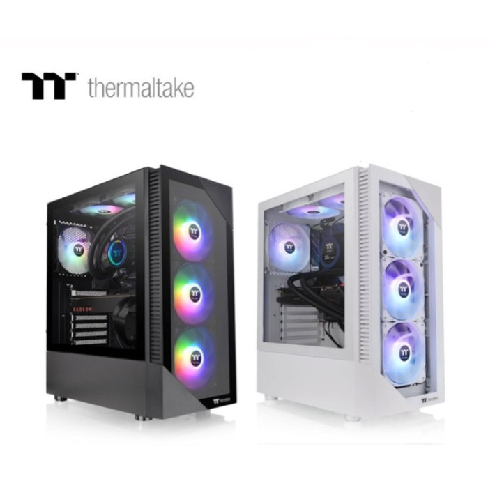 Thermaltake VIEW 200 TG ARGB PC Gaming Case Casing ATX Tempered Glass