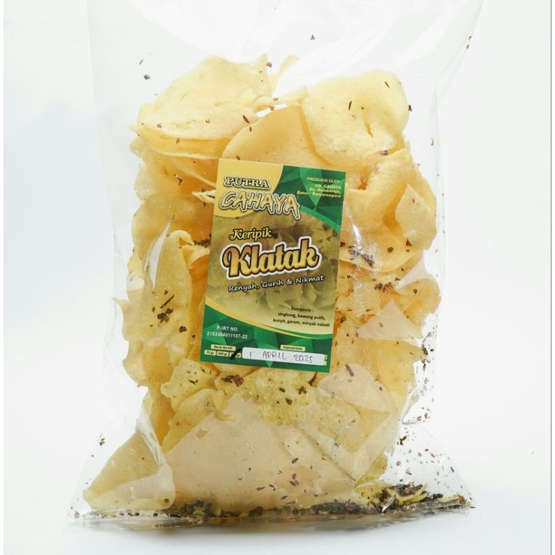 

KERIPIK KLATAK/KLOTAK KHAS DIENG BANJARNEGARA OLEH-OLEH KHAS BANJARNEGARA