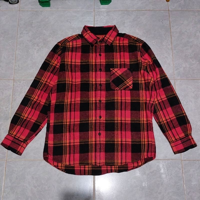 kemeja flannel uniqlo original