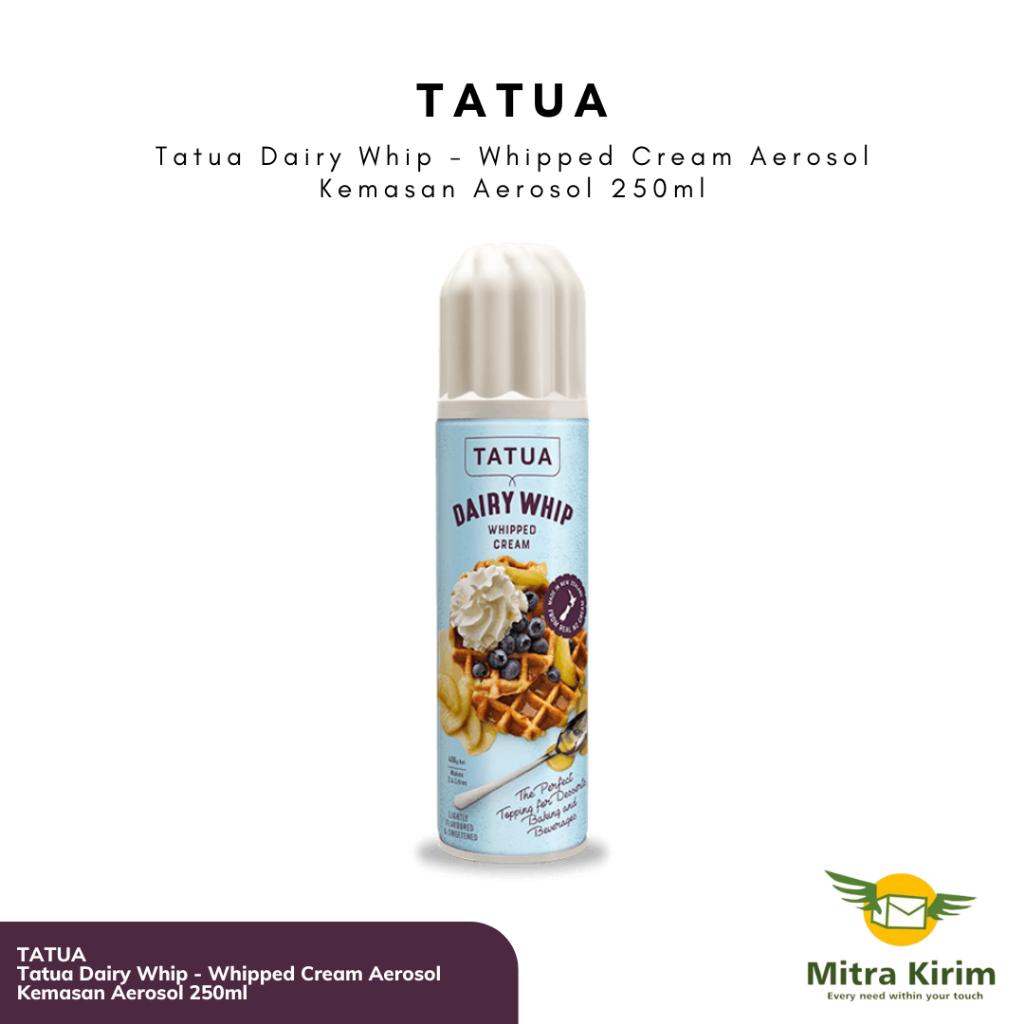 

Tatua Dairy Whipped Cream Aerosol 250ml