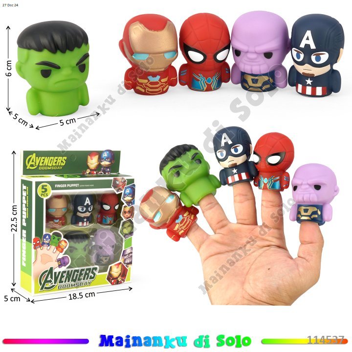 Mainanku Boneka Jari Avengers 5 Pcs Avengers Doomsday