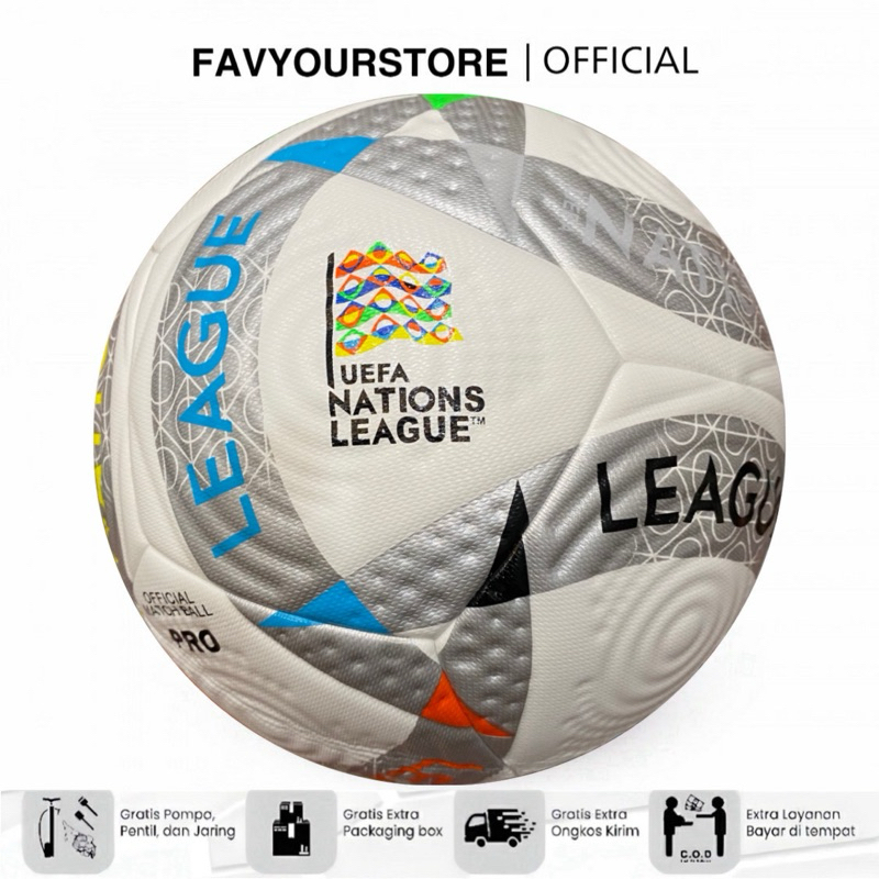 Bola Sepak Adidas UEFA Original Import Standar Fifa Size 5 Lapang Besar