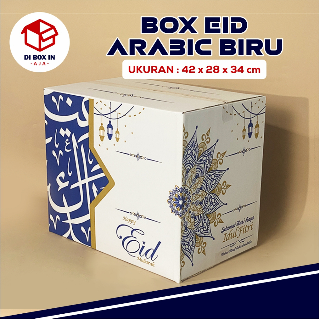 

BOX PARCEL EDISI EID ARABIC Uk. 42 x 28 x 35 cm - parcel/batik/idulfitri/hampers/bingkisan
